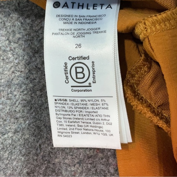 Athleta Trekkie North Jogger Athletic Pants Rust Orange Women’s Plus Size 26 - Picture 4 of 6
